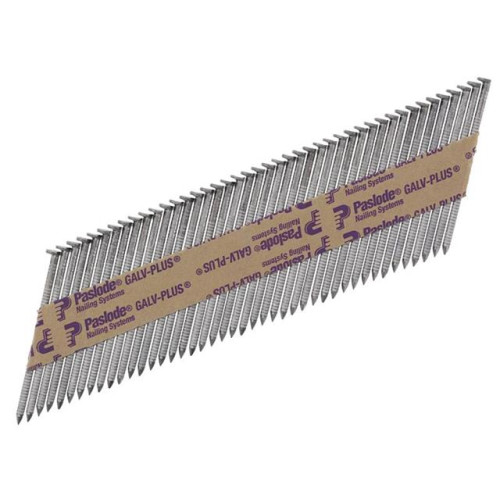 Paslode 3.1 x 75mm IM350 Ring Nails Galv-PlusÂ® Finish Box of 2200 + 2 Fuel Cells