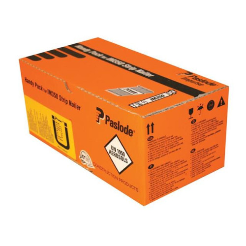 Paslode 2.8 x 51mm 350 Ring Nails Stainless Steel Finish Box of 1100 + 1 Fuel Cell