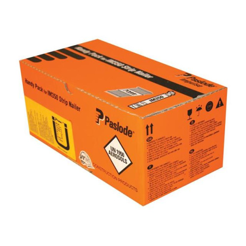 Paslode 3.1 x 75mm 350 Ring Nails Stainless Steel Finish Box of 1100 + 1 Fuel Cell