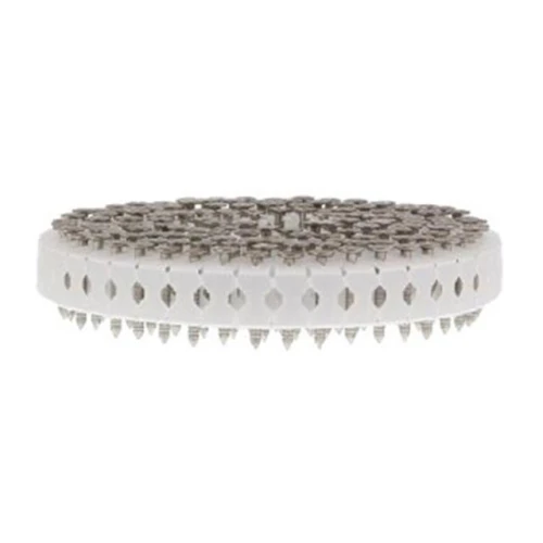 Paslode 0&Acirc;&deg; Plastic Coil Ring Shank Stainless Steel A2 Nails 2.5 x 35mm (Pack 1000)