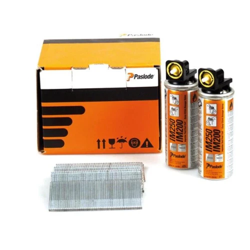 Paslode 32mm IM65 Galvanised Straight Brads 2000 2 x Fuel Cells