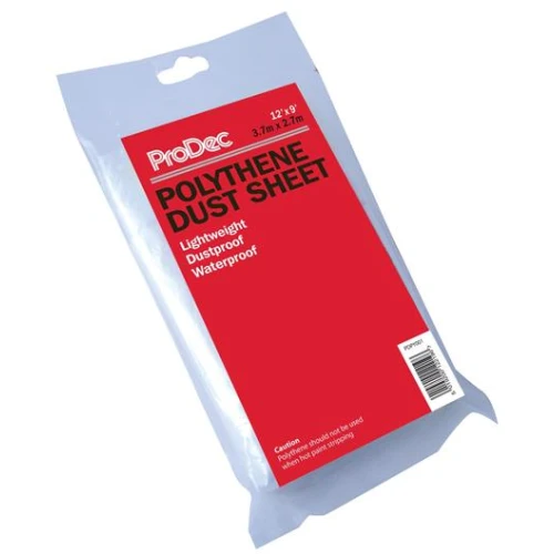 POLYTHENE DUST SHEET 12 X 9 