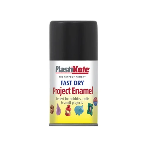 Fast Dry Enamel Aerosol Black Gloss 100ml