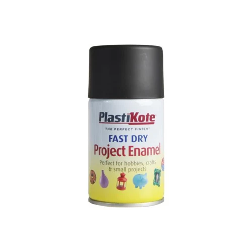 Fast Dry Enamel Aerosol Black Matt 100ml