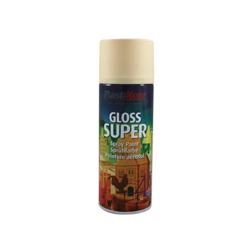 Plastikote Gloss Super Spray Antique White 400ml
