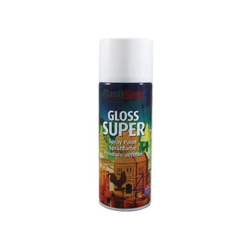 Plastikote Gloss Super Spray White RAL 9016 400ml