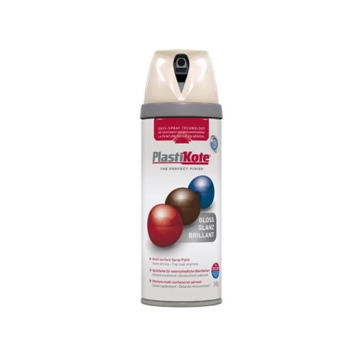 Twist & Spray Gloss Antique White 400ml