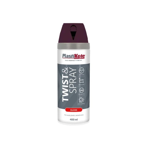 PlastiKote Twist & Spray Gloss Purple Violet 400ml