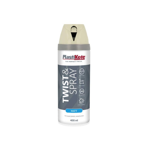 PlastiKote Twist & Spray Matt 400ml Georgian Stone