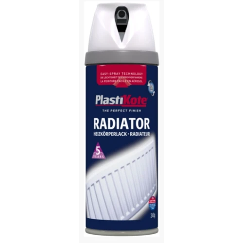 PLASTI-KOTE RADIATOR GLOSS WHITE (618/649) 400MLS