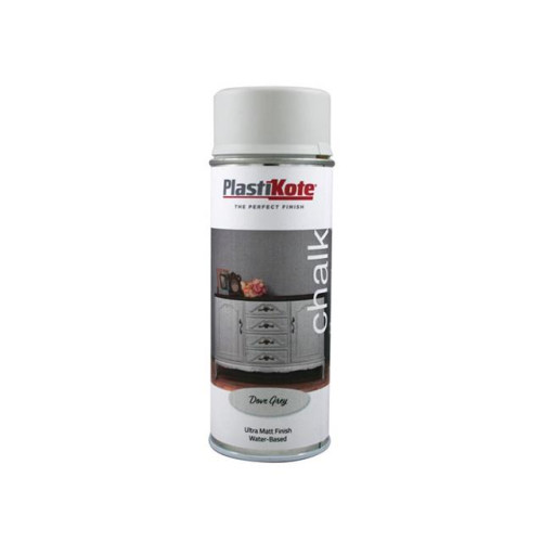Plastikote Chalk Finish Spray Dove Grey 400ml