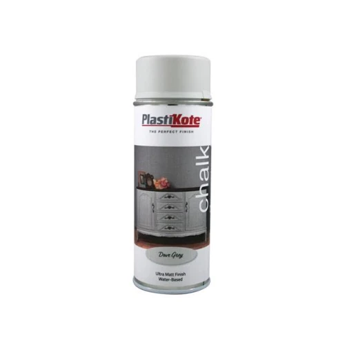 Plastikote Chalk Finish Spray Dove Grey 400ml