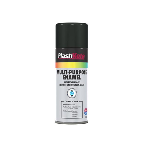 Multi Purpose Enamel Spray Paint Gloss Black 400ml