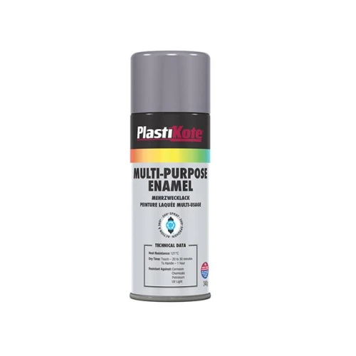 Multi Purpose Enamel Spray Paint Gloss Grey 400ml