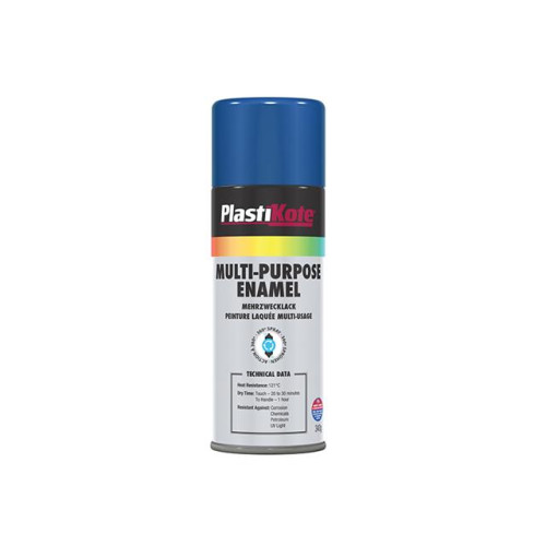 Multi Purpose Enamel Spray Paint Gloss Blue 400ml