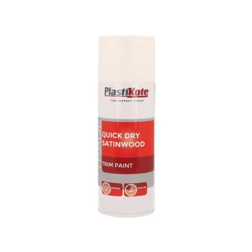Trade Quick Dry Trim Spray Satinwood White 400ml
