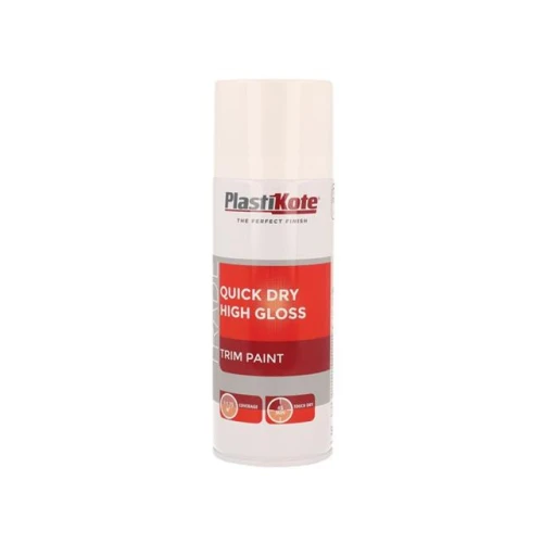 Trade Quick Dry Trim Spray Paint High Gloss White 400ml