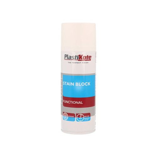 Trade Stain Block Spray Paint White 400ml