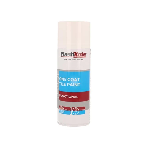 Trade One Coat Spray Tile Paint Gloss White 400ml