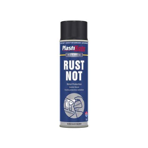 Rust Not Spray Gloss Black 500ml
