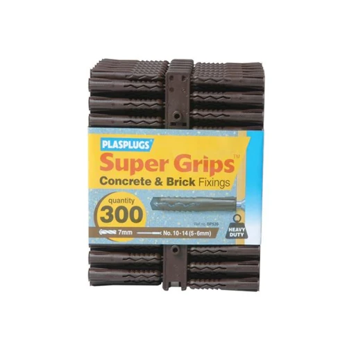 Plasplugs BP 539 Solid Wall Supergrip Fix Brown (300)