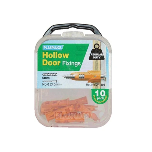 Plasplugs DR 308 Hollow Door Fixings (10)