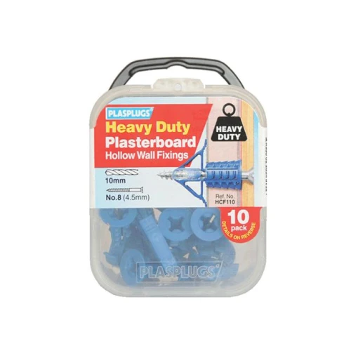 Plasplugs HCF110 Heavy-Duty Plasterboard Fixings (10)