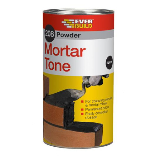 208 POW MORTAR TONE BLACK 1KG
