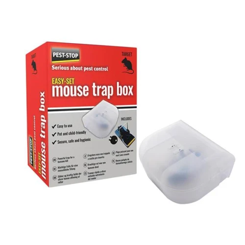 Pest Stop Easy Set Mouse Trap Box