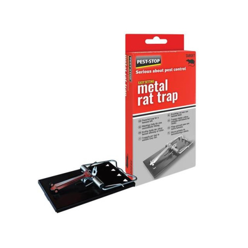 Pest Stop Easy Setting Metal Rat Trap (Boxed)