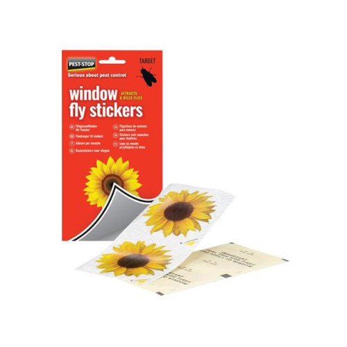 Pest Stop Window Fly Stickers (Pack of 4)