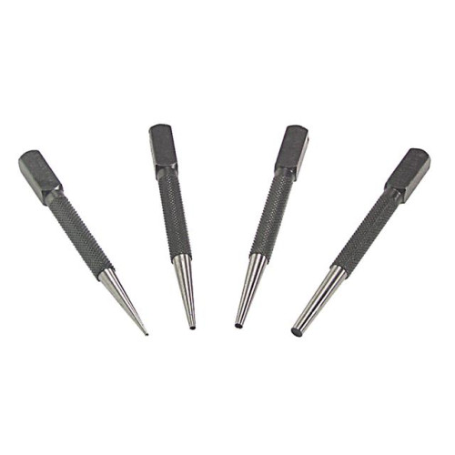 Priory 66SN4 Set of 4 Nail Punches in Wallet