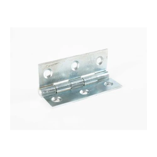 Light Steel Butt 1838 Electro Brass 75mm Pair