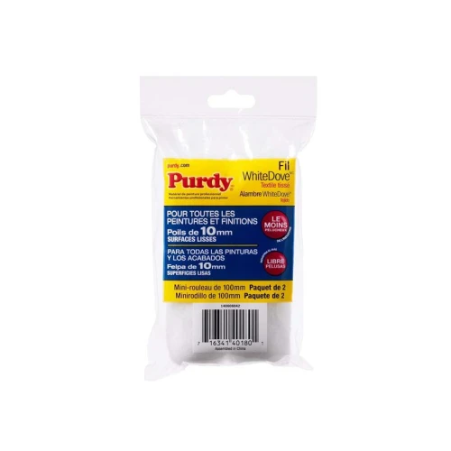 Purdy Mini White Dove&acirc;&cent; Sleeve 100 x 10mm (4 x 3/8in) (Pack 2)
