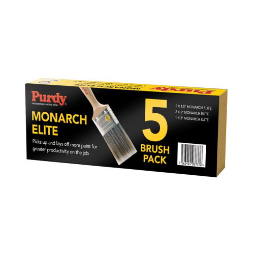 Purdy Monarch⢠Elite⢠Paint Brush Set, 5 Piece