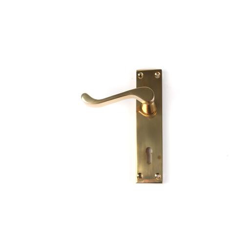 Premium Victorian Scroll Brass Lock Furniture