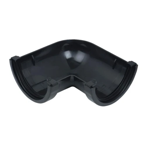 112mm 90&Acirc;&ordm; GUTTER ANGLE Black