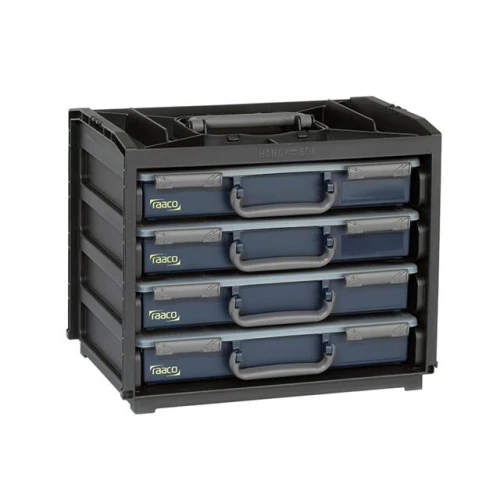 Raaco Portable Handy Box + 4 A4 Assorters