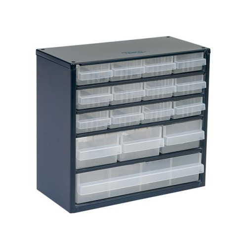 Raaco 616-123 16 Drawer Metal Cabinet