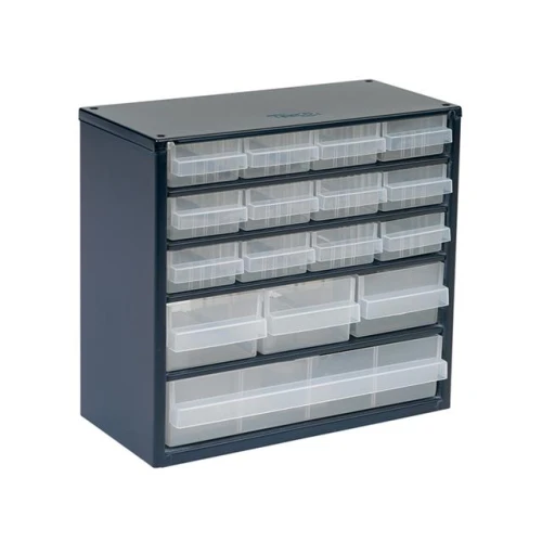 Raaco 616-123 16 Drawer Metal Cabinet
