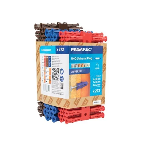 Rawlplug Uno Plugs Mixed Trade Pack of 272