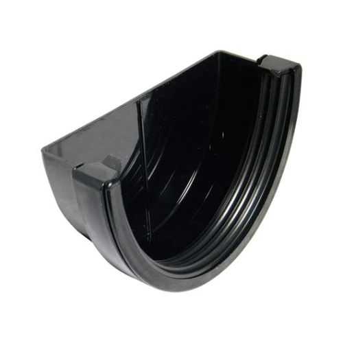 Xtraflow Gutter 170mm External Stop End Black