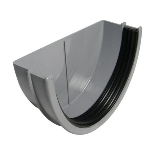 Xtraflow Gutter 170mm External Stop End Grey