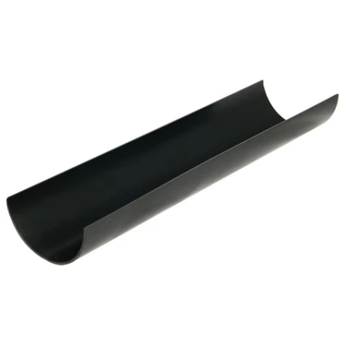 75mm Half Round Gutter x 2m Black