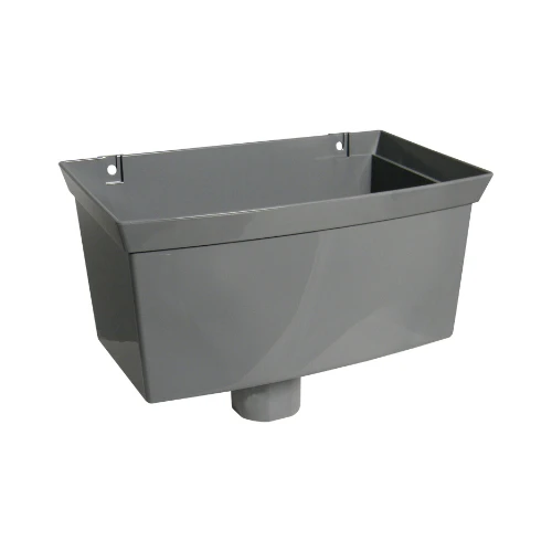 68mm DOWNPIPE RAINWATER HEAD Grey