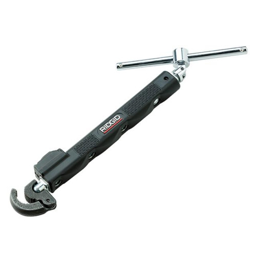 Ridgid 2017 Telescopic Basin Wrench With Led Work Light 12-32mm Capacity