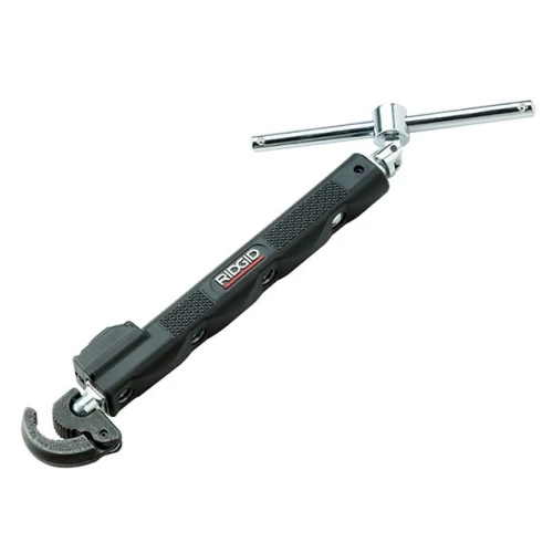 Ridgid 2017 Telescopic Basin Wrench With Led Work Light 12-32mm Capacity