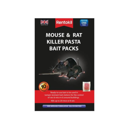 Rentokil Mouse & Rat Killer Pasta Bait 10 Sachets