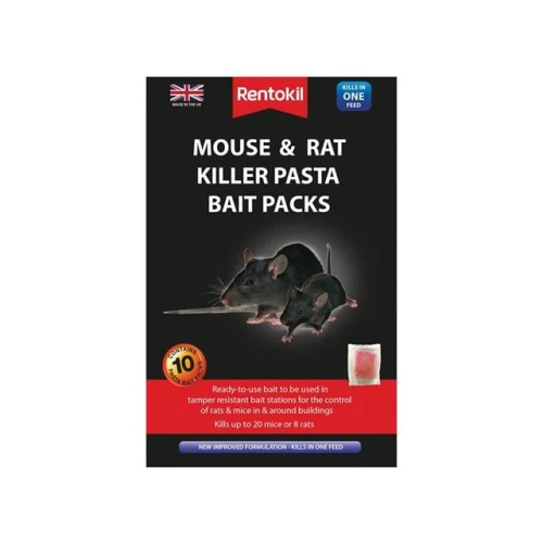 Rentokil Mouse & Rat Killer Pasta Bait 10 Sachets