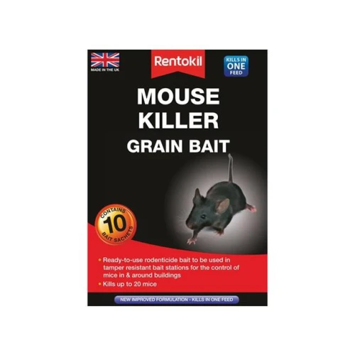 Rentokil Mouse Killer Grain Bait 10 Sachets